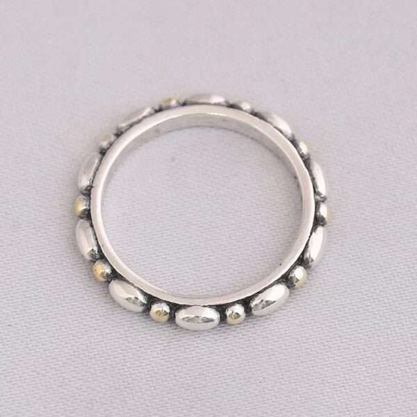 Gouden Dots Basis Ring