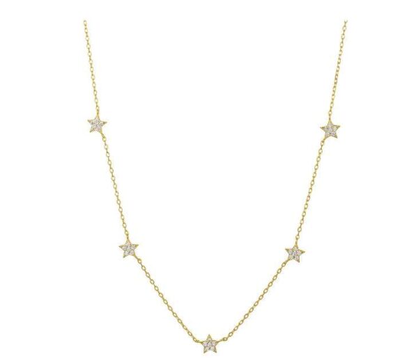 Zilveren Starz ketting 2